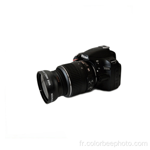 Appareil photo 58 mm Objectif grand angle macro 0.43X HD